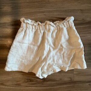 Women's Express Beige/Gold Line Shorts Size Medium (M)